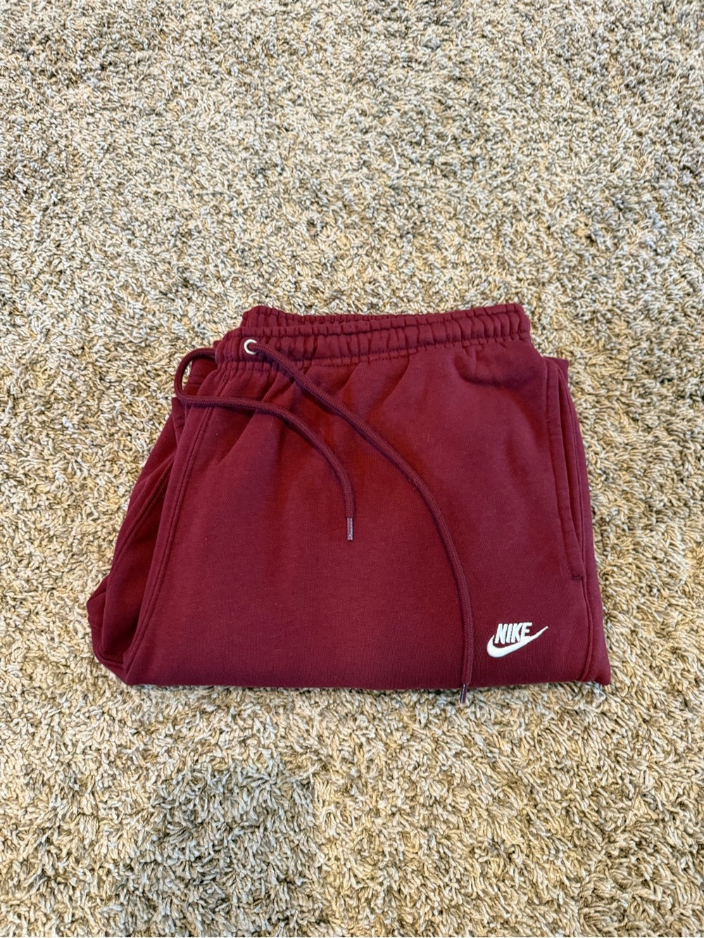 Nike Maroon Fleece Sweatpants